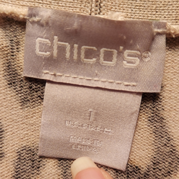 Chico's Cheetah Cardigan - Picture 3 of 4